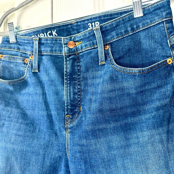 J Crew Toothpick straight leg blue jeans size 31P - Picture 2 of 9